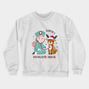 Santa's Favourite Nurse Crewneck Sweatshirt